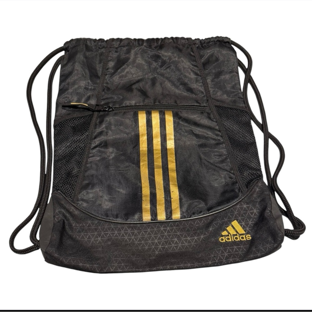 adidas Unisex Alliance II Sackpack, Black/Gold EC